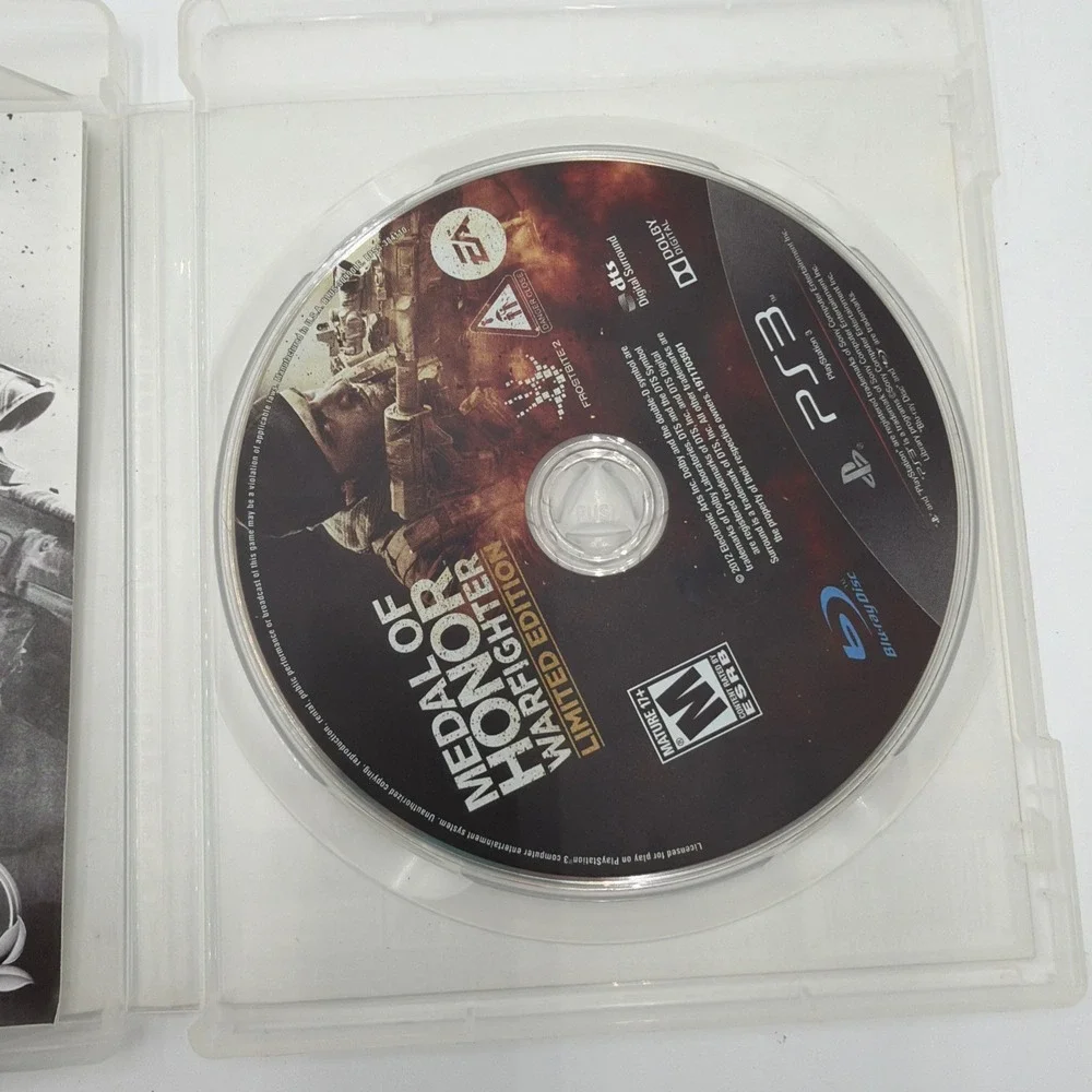 Medal of Honor: Warfighter Playstation 3 Limited Edition 2012 Game Case & Manual
